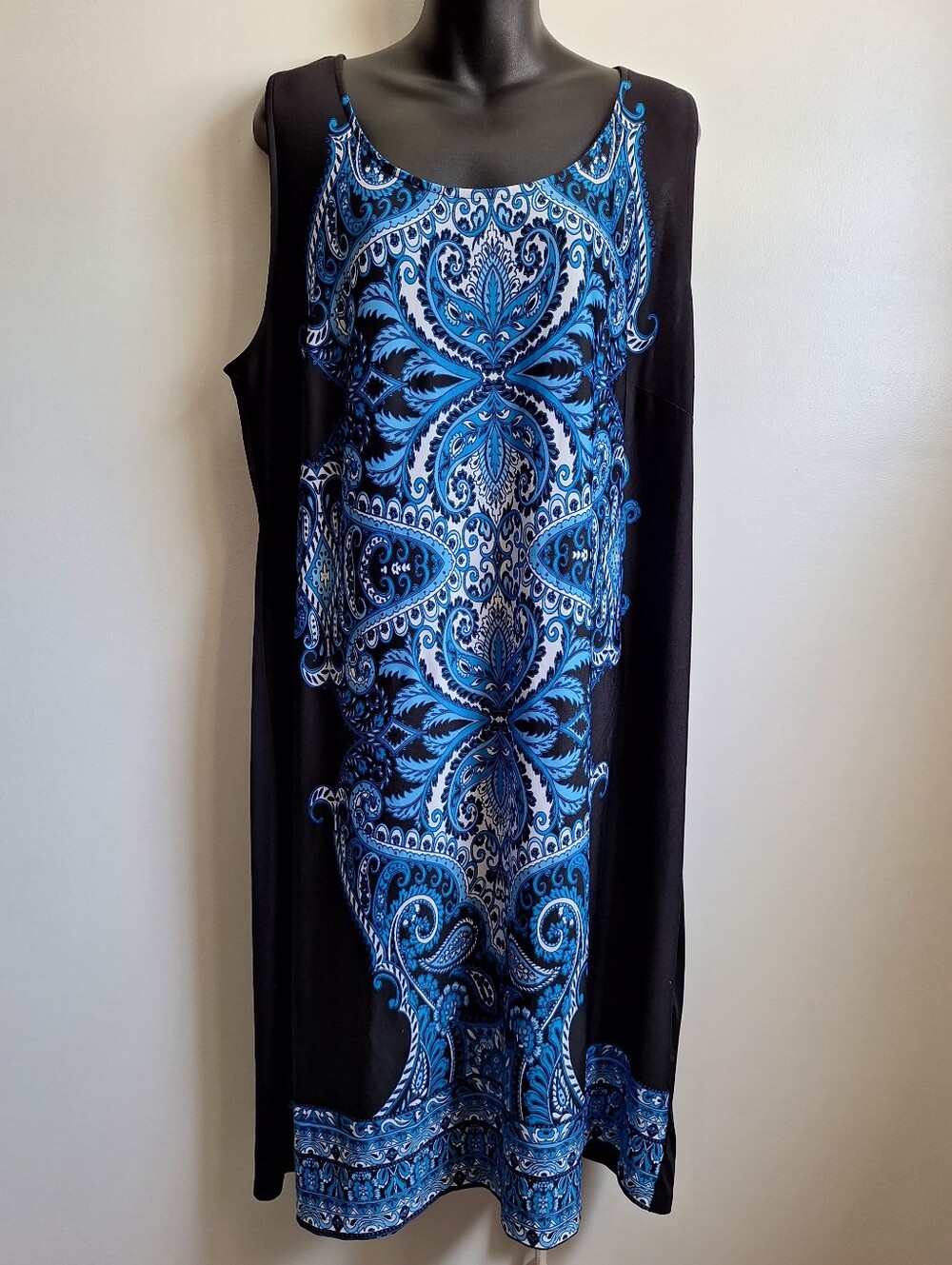 Catherines Black Stretch Knit Dress Size XL